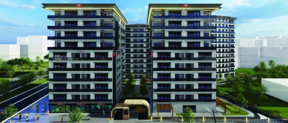 Просторные апартаменты с балконами, 400 метров до моря, Картал, Стамбул, Турция