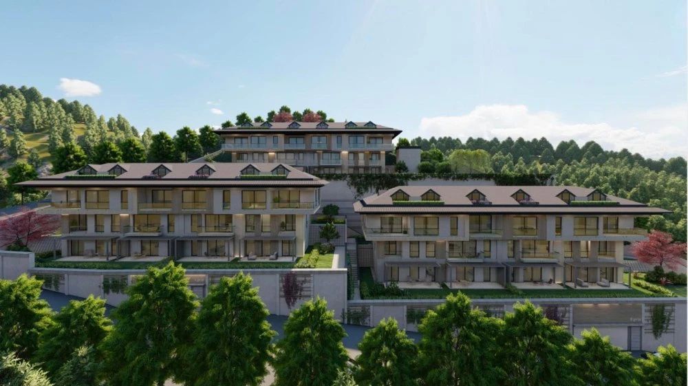 Резиденция с бассейном и фитнес-залом рядом с новым аэропортом, Стамбул, Турция