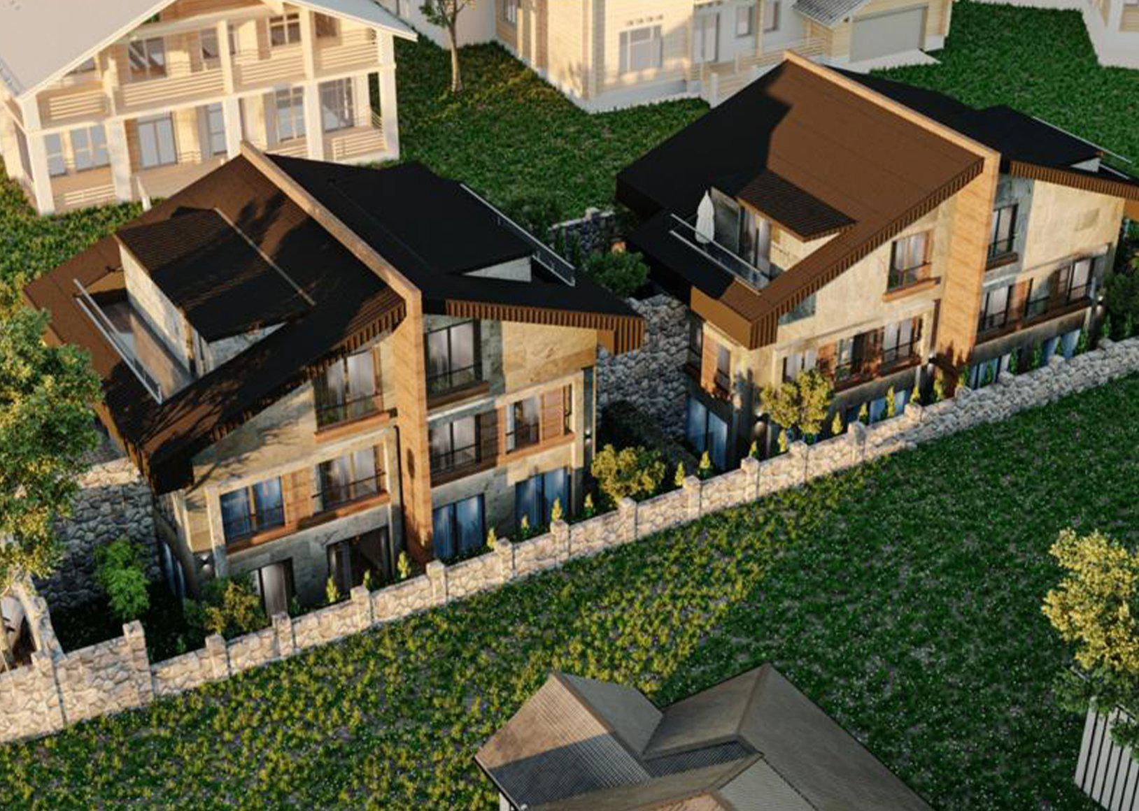 Комплекс вилл в спокойном районе, Стамбул, Турция