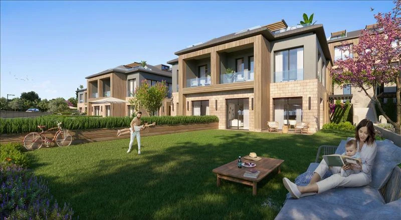 Новый комплекс вилл с бассейном и спортивным клубом, Стамбул, Турция