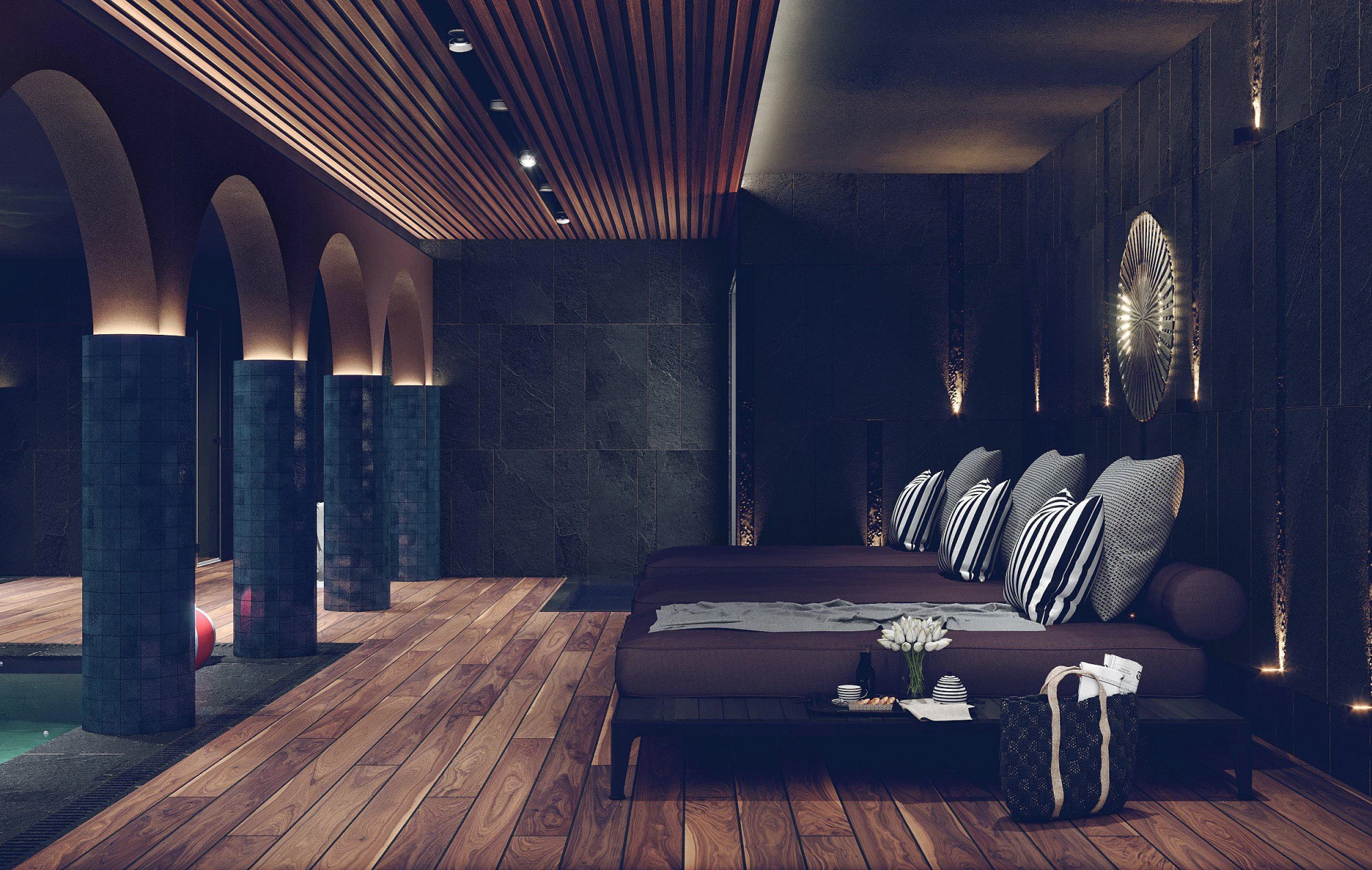 Элитная резиденция с бассейнами и спа-центром, район Бахчелиэвлер, Стамбул, Турция